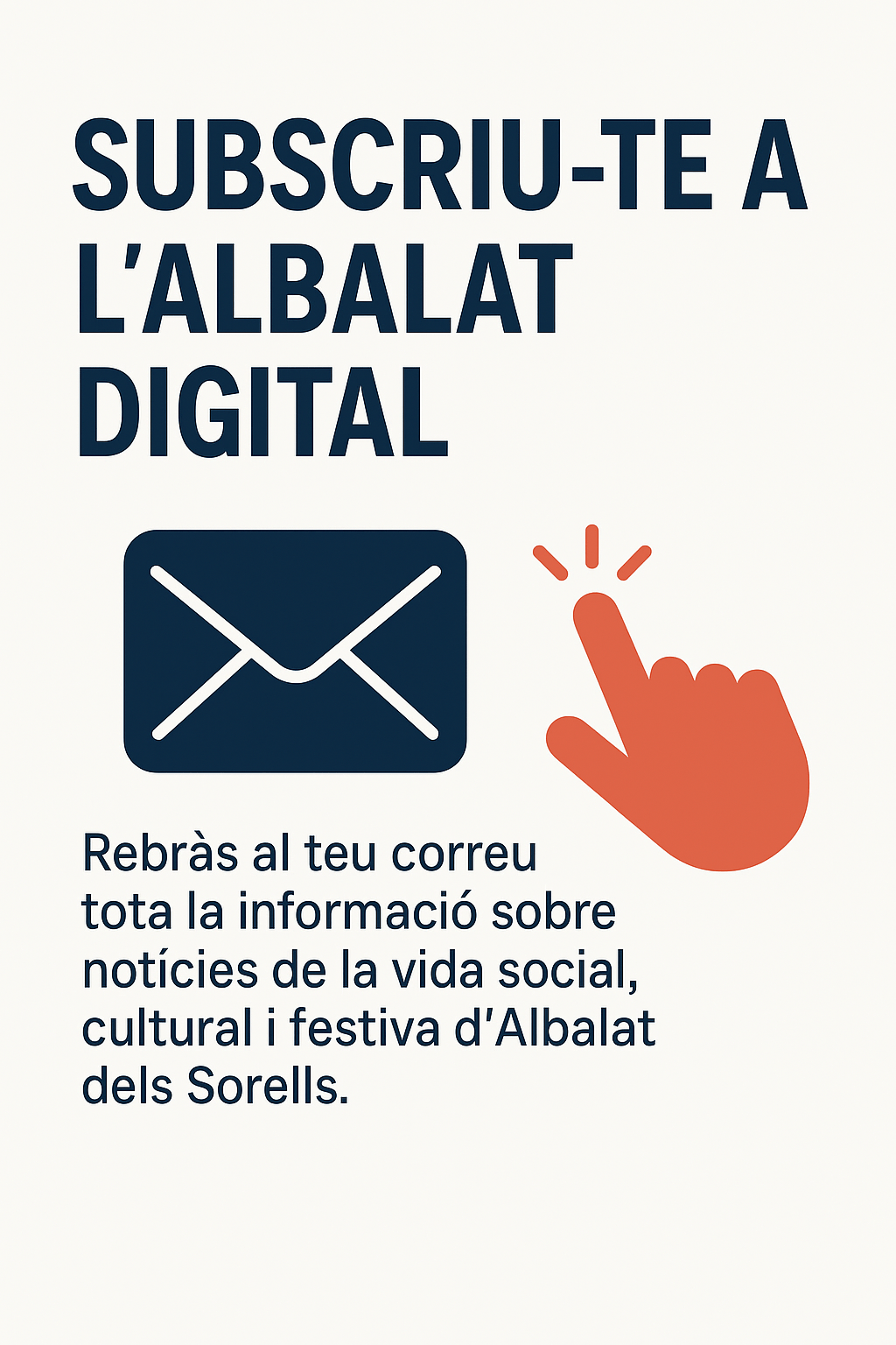 Subscriu-te a l’Albalat Digital i rep tota la informació del&nbsp;municipi