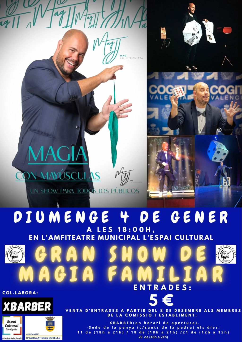 La Penya Taurina La que Faltava organitza un espectacle de màgia familiar per a recaptar&nbsp;fons